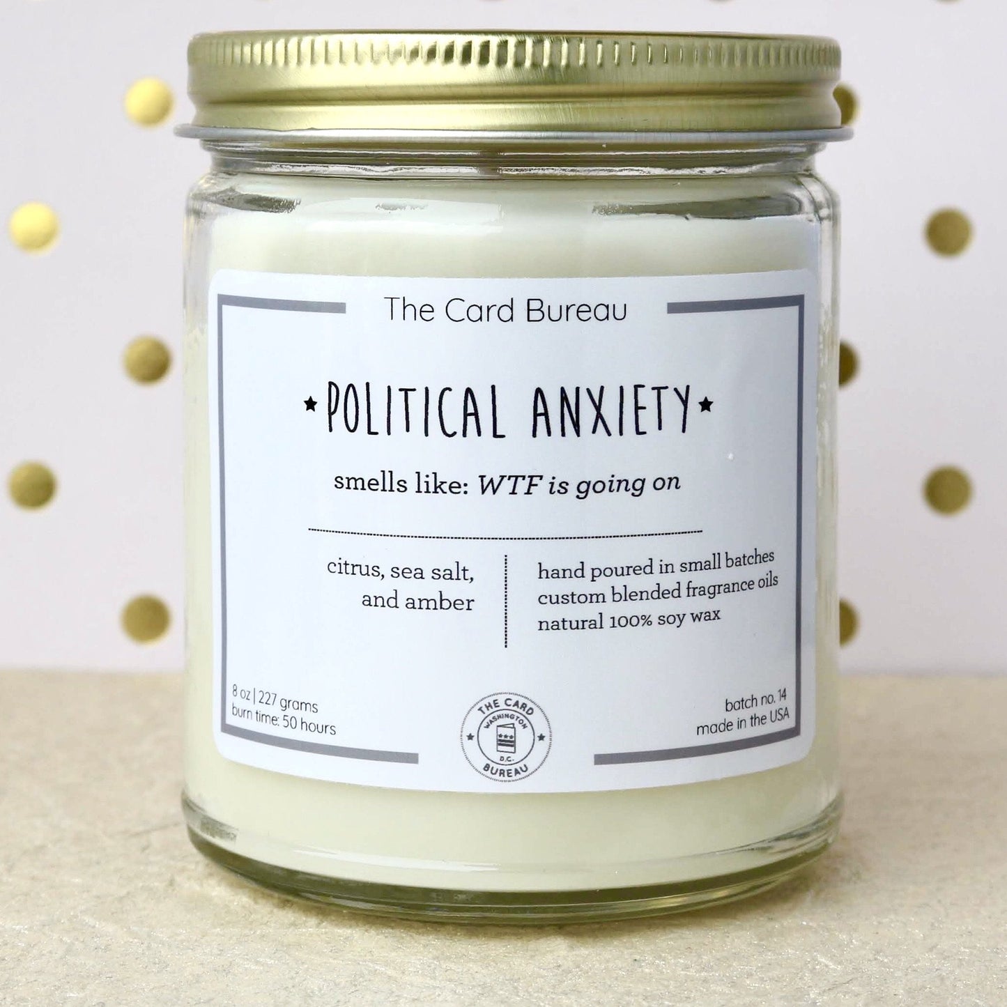 Political Anxiety Candle